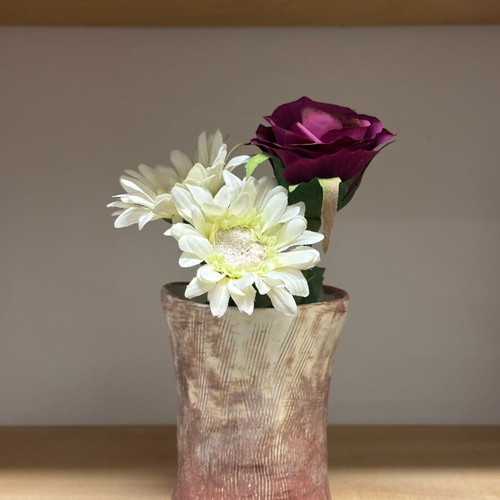 Handmade Ceramic Vase Love Art & Animals New