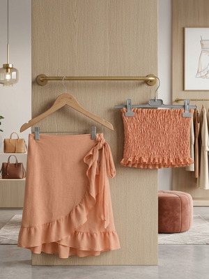 Skirt and blouse set new