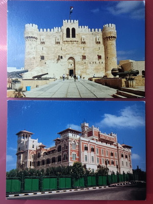 Lot of used tourist postcards from abroad