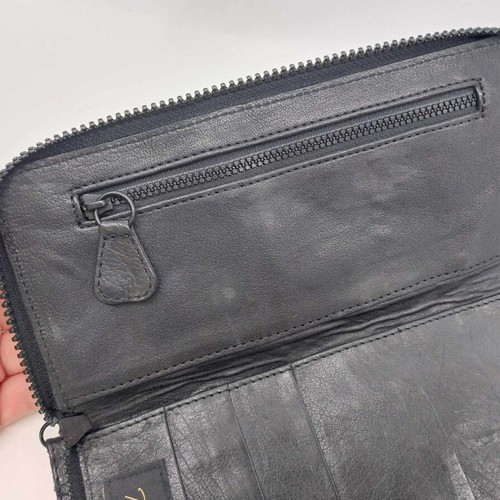 Портфейл Thomas Burberry черен кожен като ново