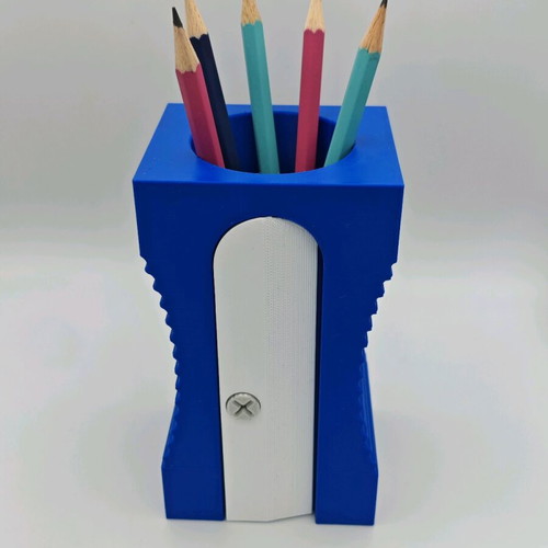 Pencil holder shaped like a sharpener new, made of esun pla+ material