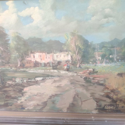 Signed oil painting used, in excellent condition