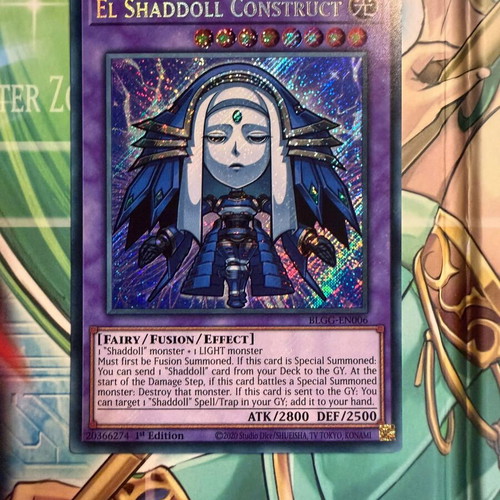El Shaddoll Construct Secret Rare Yu-Gi-Oh! card like new