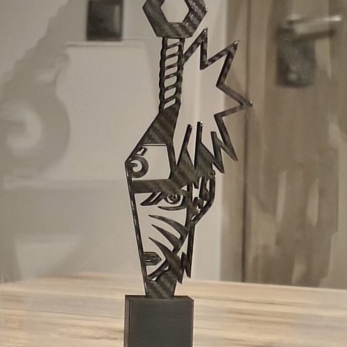 Naruto 3D printed Kunai silhouette figure