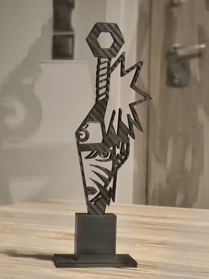 Naruto 3D printed Kunai silhouette figure