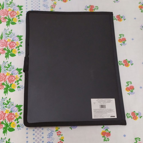 Black plastic folder, like new