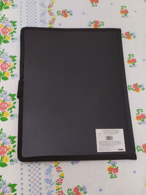 Black plastic folder, like new