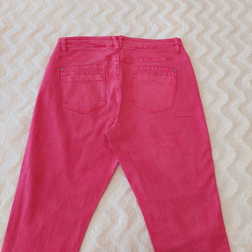 S.Oliver women's slim pants used, sizes M-L, red and pink
