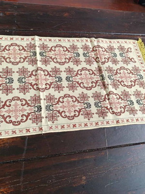 Cross-stitch table runner like new