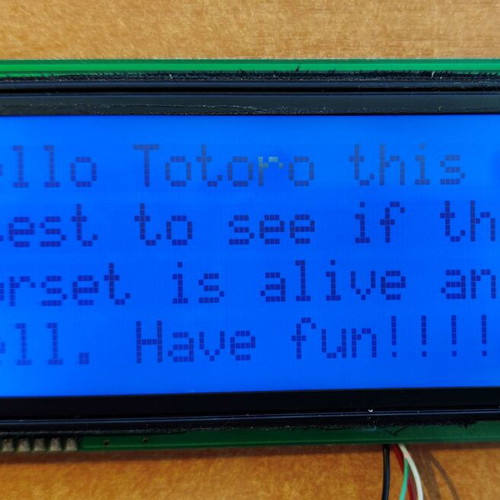 Crystalfontz CFA-634 20x4 Serial Character LCD used with USB interface