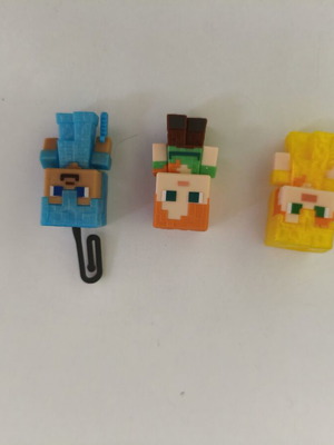 Minecraft mini figures set Steve and Alex like new