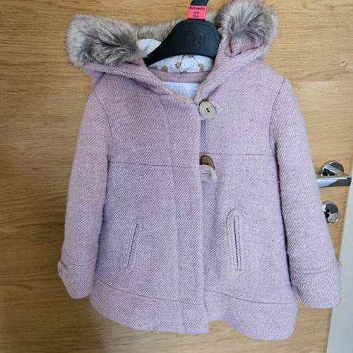 Zara wool coat 12-18 months like new, lined