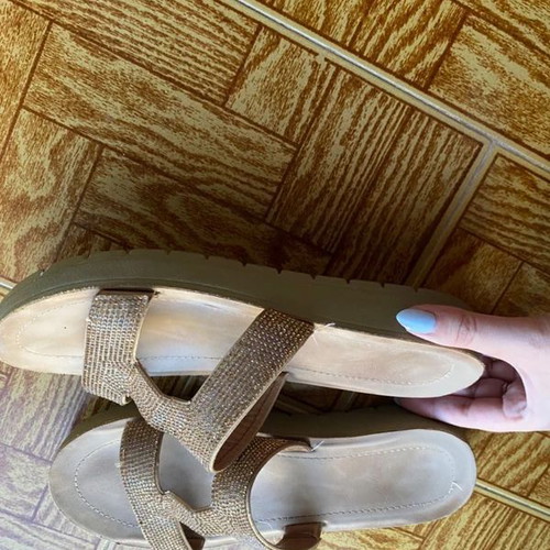 Verde sandals size 39 with strass like new beige