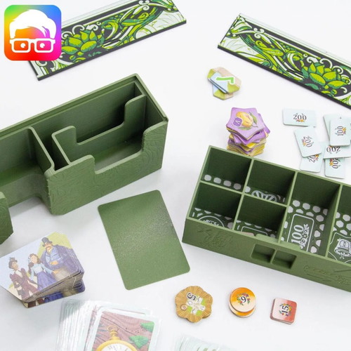 Botanicus Board Game Organizer with Greenhouse Insert new