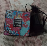 Liquid makeup with sponge applicator