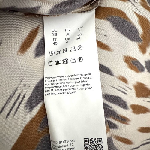 Boss Hugo Boss Silk Safari Style Dress Medium Size Like New
