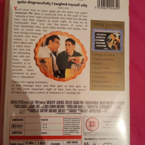 American Pie DVD like new, comedy, subbed