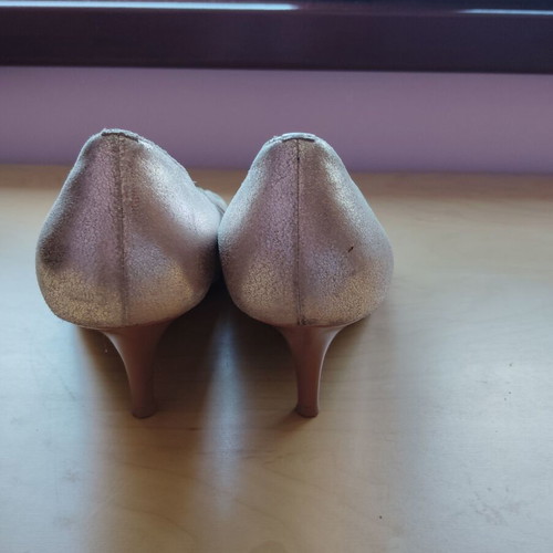 Vic Matie' shoes size 40 used, elegant high heels gold-beige