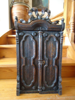 Antique cabinet used with wear