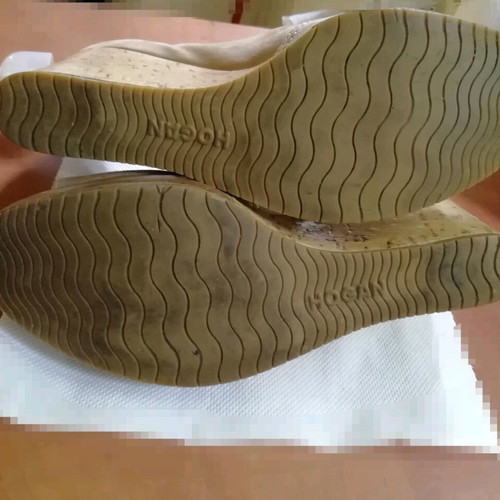 HOGAN Platforms beige sand color, 11cm heel, like new condition