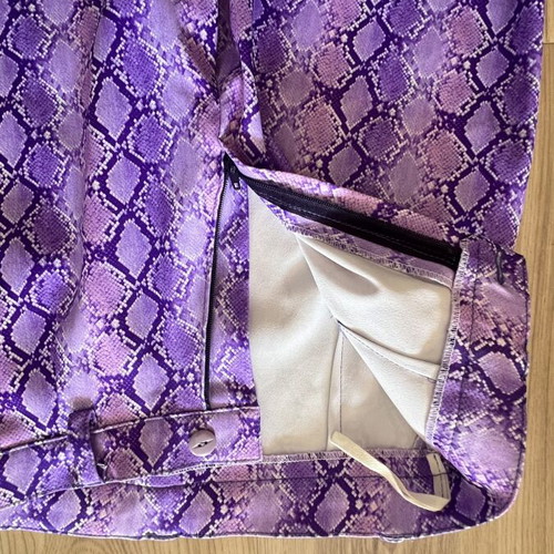 Stretch Atlas trousers new, size S, purple