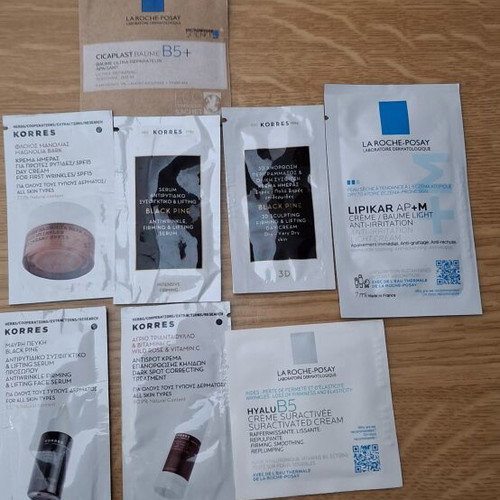 Δείγματα από κρέμες Korres και La Roche-Posay καινούργια