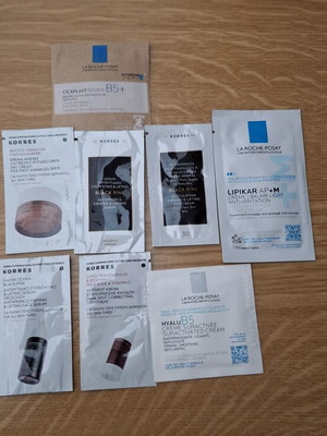 Δείγματα από κρέμες Korres και La Roche-Posay καινούργια