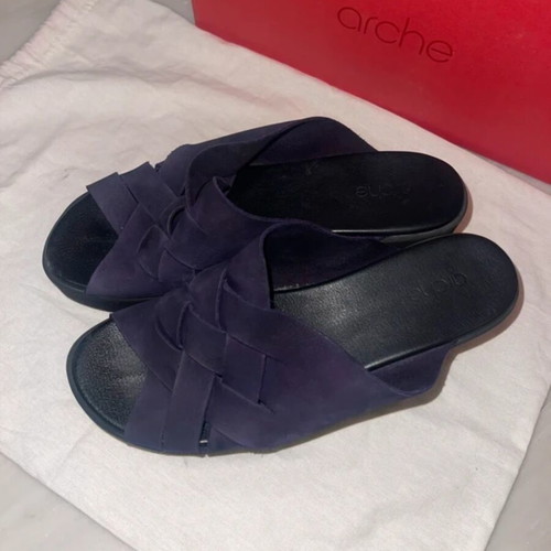 Arche platform sandals used, size 38, purple