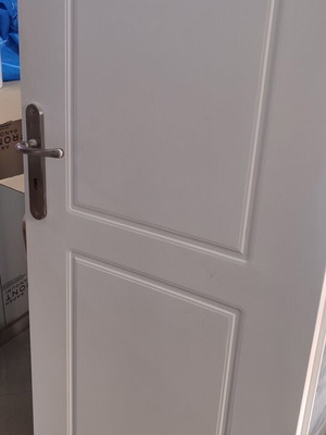 Interior door like new, white, approx. 65 cm width and 205 cm height