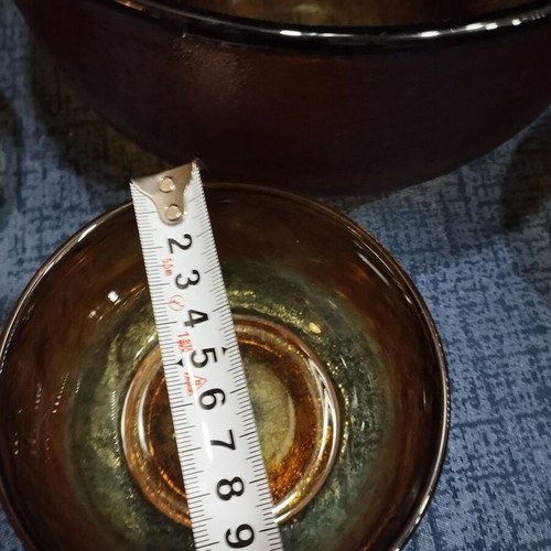 Cup with three bowls used, honey set