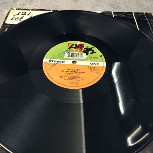Doug Lazy Let The Rhythm Pump 12" vinyl maxi single used