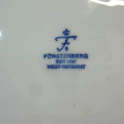 Porcelain decorative plate West Germany Furstenberg used
