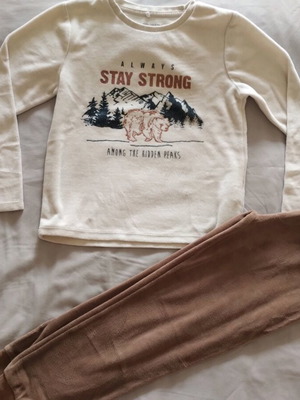 Πυτζάμες βελουτέ Νο 7 Orchestra μπεζ σαν καινούργιες