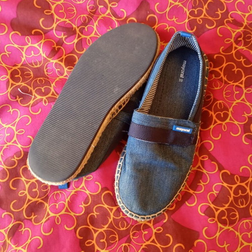 Mayoral espadrilles for boys like new, size 33, blue