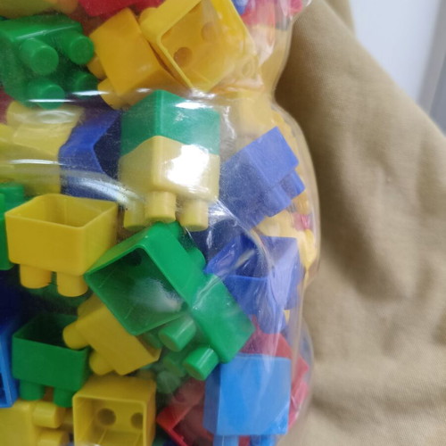 X-Trem Color Blocks construction toy used, 100+ pieces