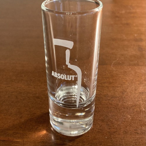 Absolut Vodka Tall Shot Glass like new