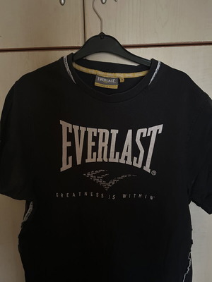 Everlast T-shirt ελαφρώς φορεμένη, μέγεθος M, μαύρο και άσπρο