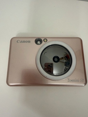 Canon Zoemini S2 pink instant camera and printer with 40 ZINK sheets