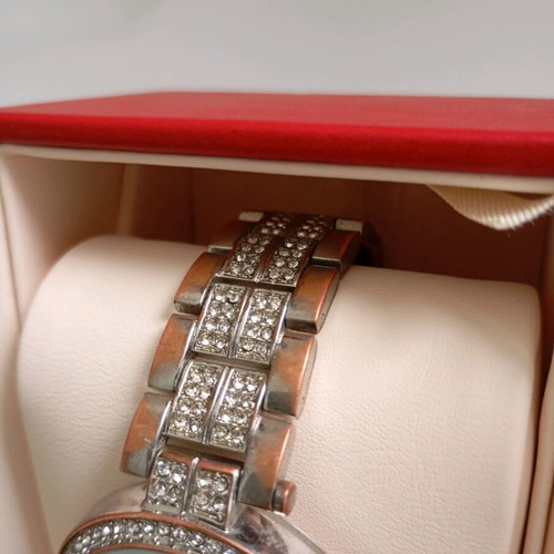 Christian Lacroix women's watch used, silver quartz