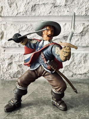 Papo Athos Musketeer Figure 2001 used, plastic collectible