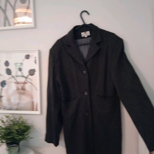 Mantó jacket dark gray like new, long classic style