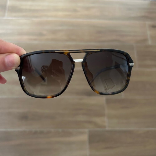 Dior sunglasses used, brown tartaruga