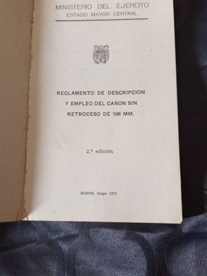 Ισπανικός στρατιωτικός κανονισμός 1971 μεταχειρισμένος, ΠΑΟ 106 και 206 χιλ.