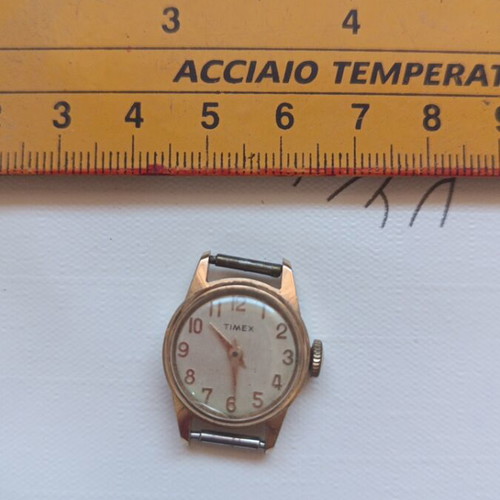 Timex vintage gold-tone mechanical women's wristwatch