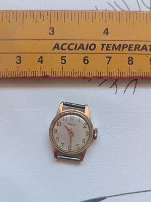 Timex vintage gold-tone mechanical women's wristwatch