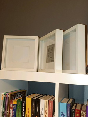 IKEA photo frame set of 3 used, white