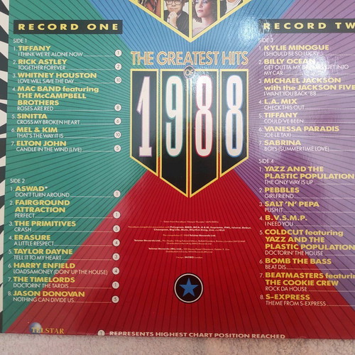 Double record The Greatest Hits of 1988 used