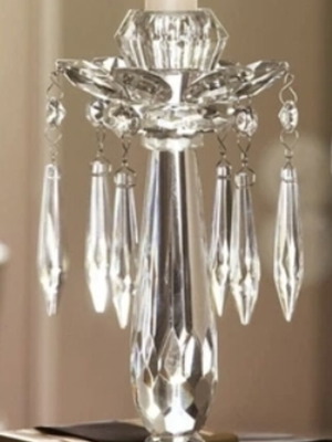 Villeroy & Boch Retro Accessories crystal candlesticks set of 2, new