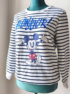 Disneyland Paris women's blouse size S like new, white and blue