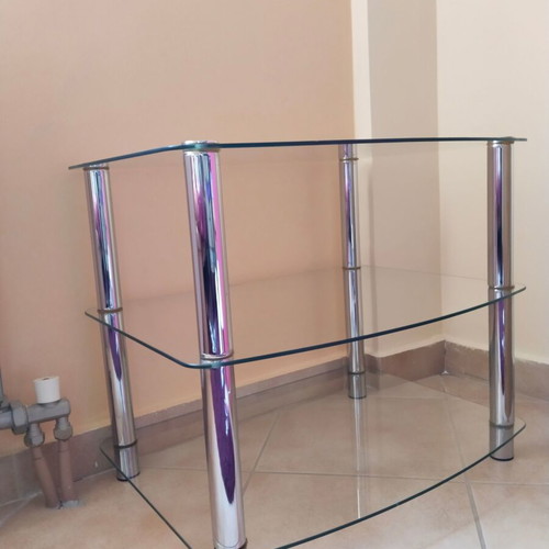 TV stand used, glass, heavy furniture